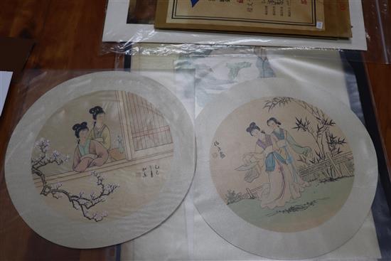 Japanese School, group of assorted prints, all unframed